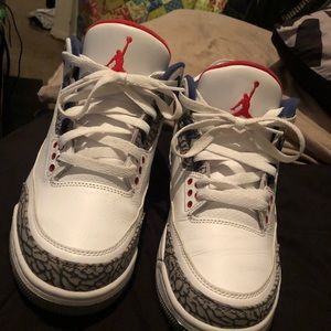 True blue retro 3s size 8 men’s